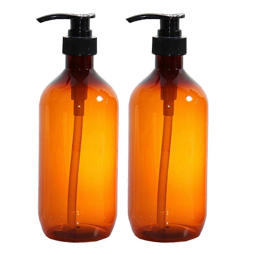 2pcs Empty Soap Bottle Hand Soap Pressing Bottles Shampoo Dispenser Bottles