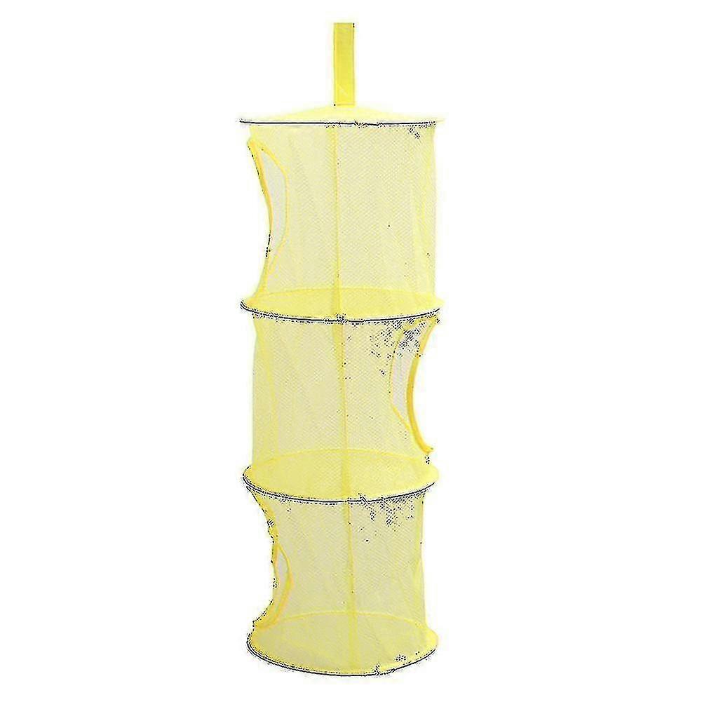 Multi-layer Storage Basket Mesh Foldable Storage Bag