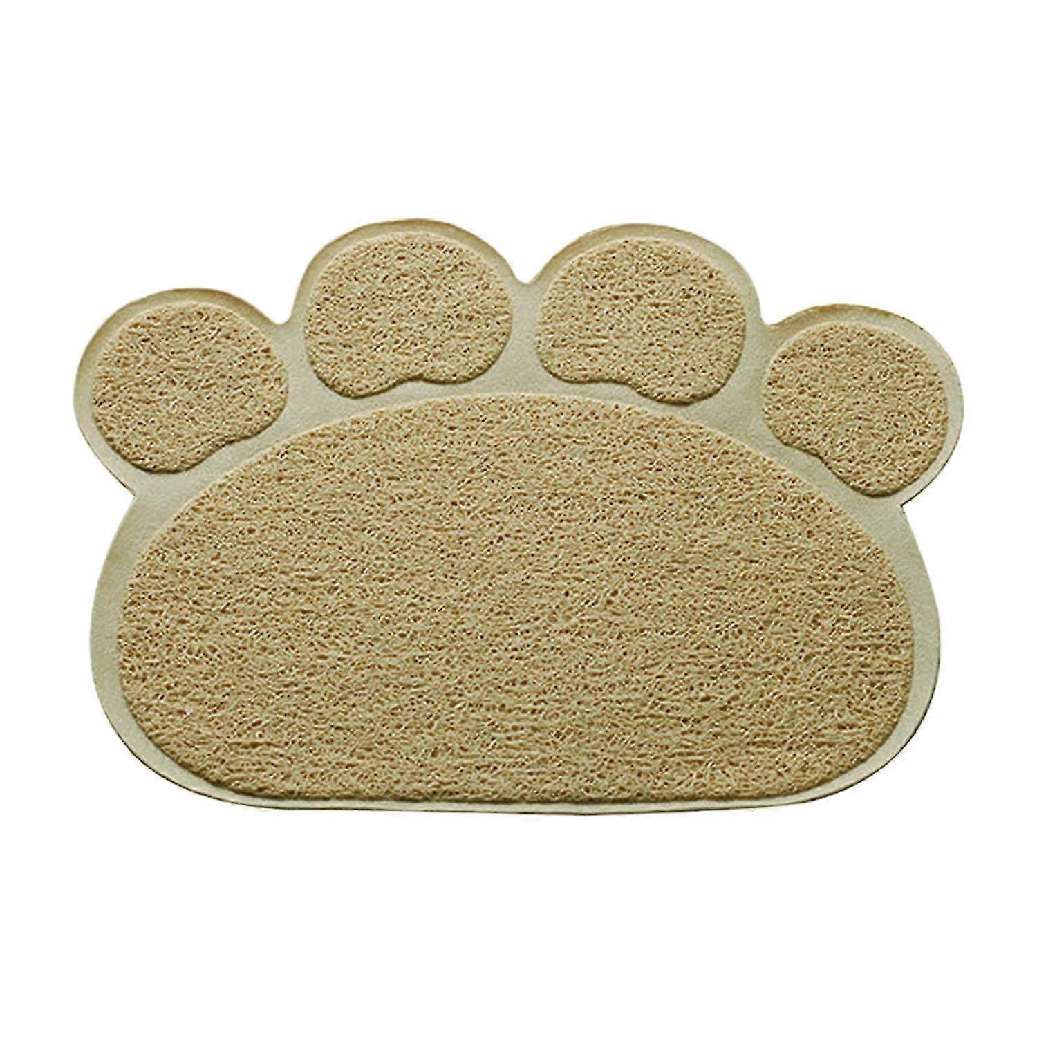 Kitten Mat Soft Leak-proof Fine Workmanship Non-slip Easy to Clean Less Waste Cloth Claw Shape Cat