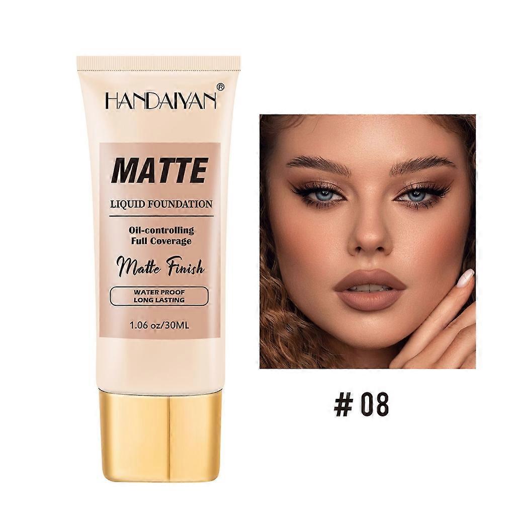 Full Coverage Liquid Foundation,Smoothing Makeup Base Concealer Foundation
