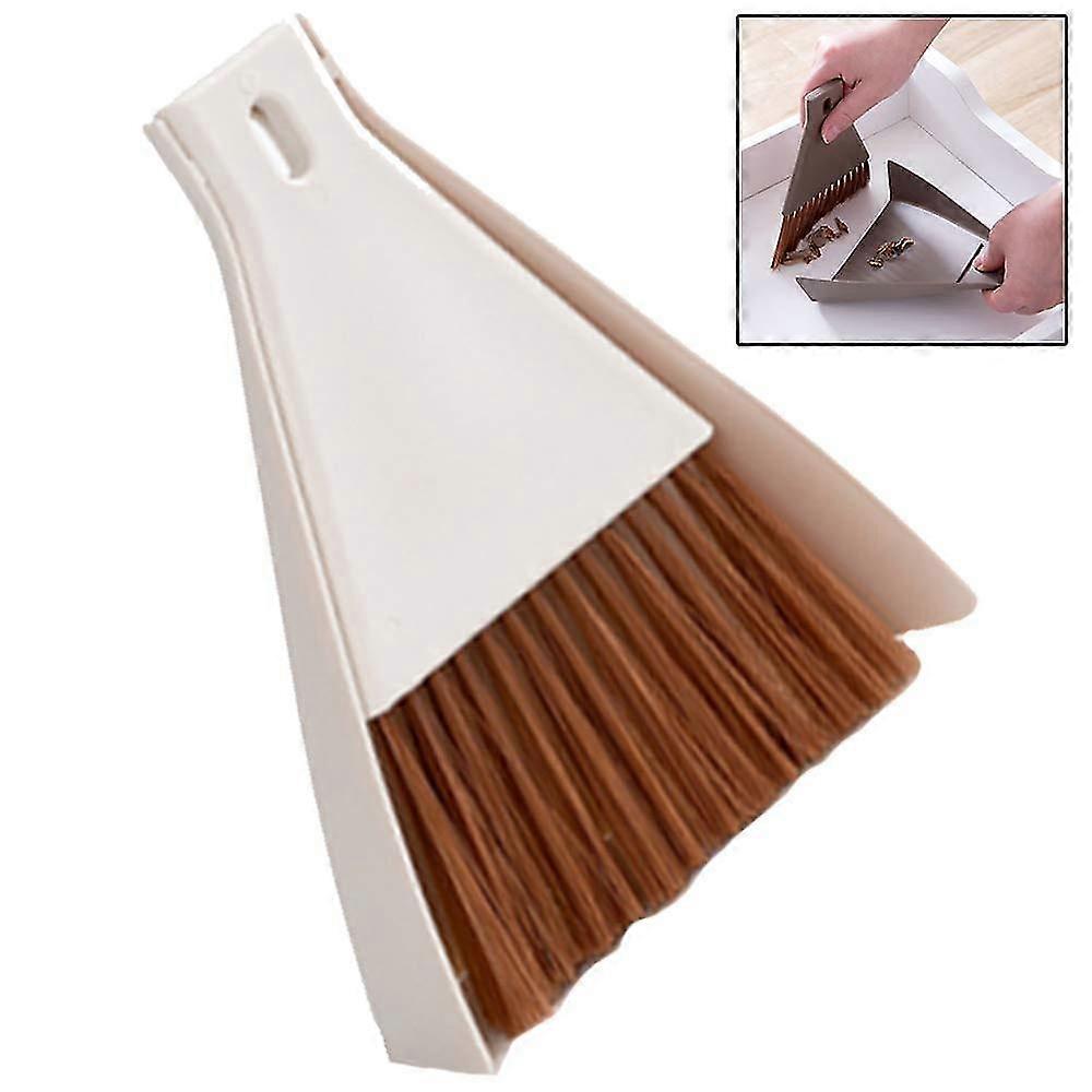 Brosse à poussière, mini balai pelle à poussière ensemble fouet à balai fouet à main fouet encliquetable pour clavier