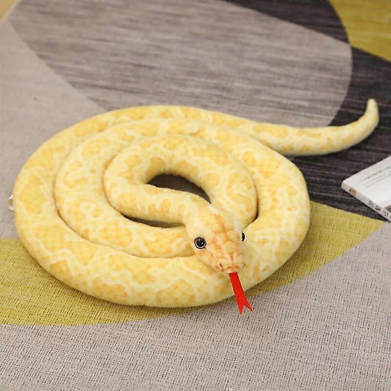 200-300m Lifelike Snake Plush Toy Realistic Viper Cobra Figure Soft umplute simulate Animal Python Doll Home Decor Boy Kid Cadou