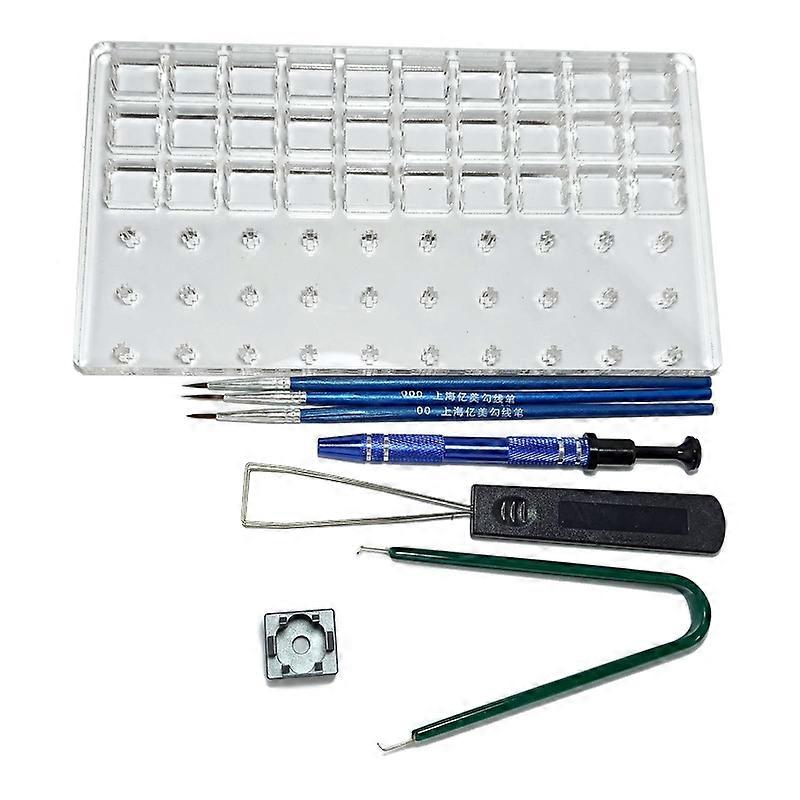 8pcs Lubricant Station Switch Tester Opener DIY Removal Keyboard Puller Remover