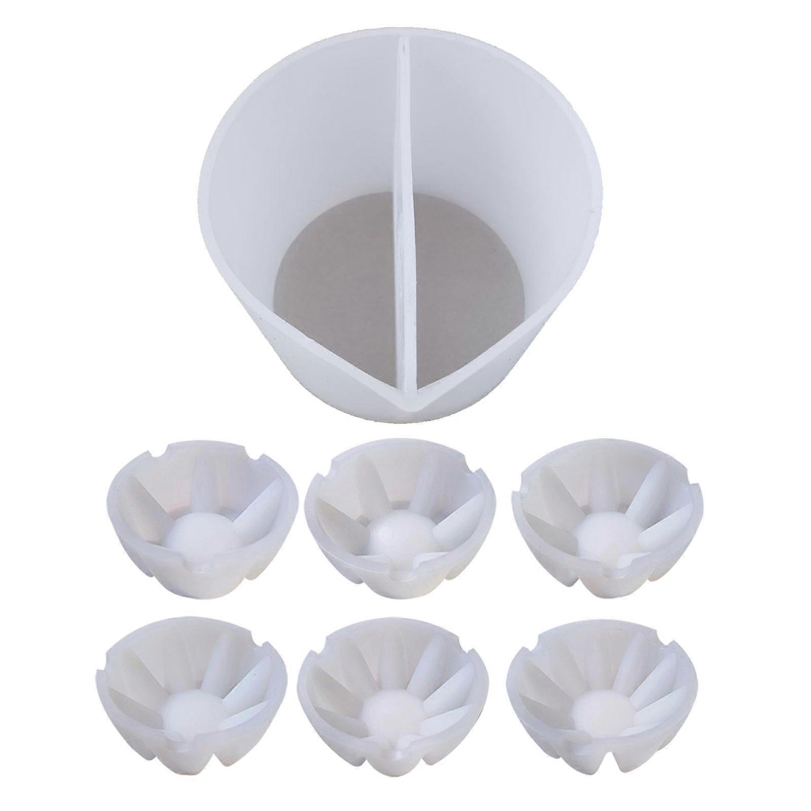 Silicone Split Cup 2/3/4/5 Chambers Reusable Silicone Pouring Divided Cups