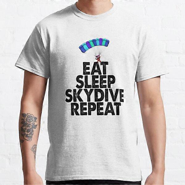 coma a camiseta clássica laranja skydive repeat - RK38597