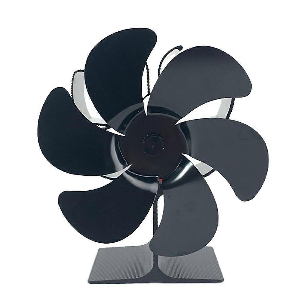 6-Blade Auto-sensing Fireplace Fan Newly Designed Heat Powered Stove Fan
