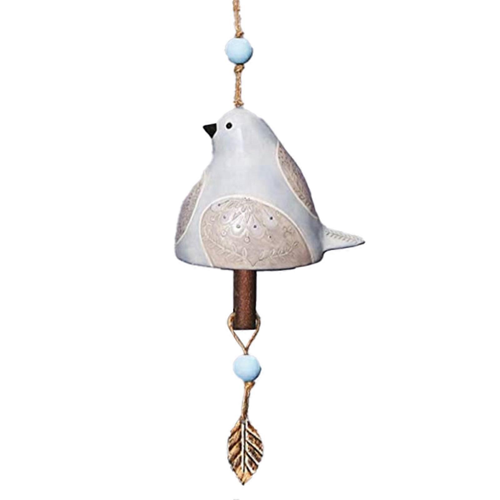 Clear Sound Wind Chime Charming Resin Pastoral Style Bird Wind Bell for Home