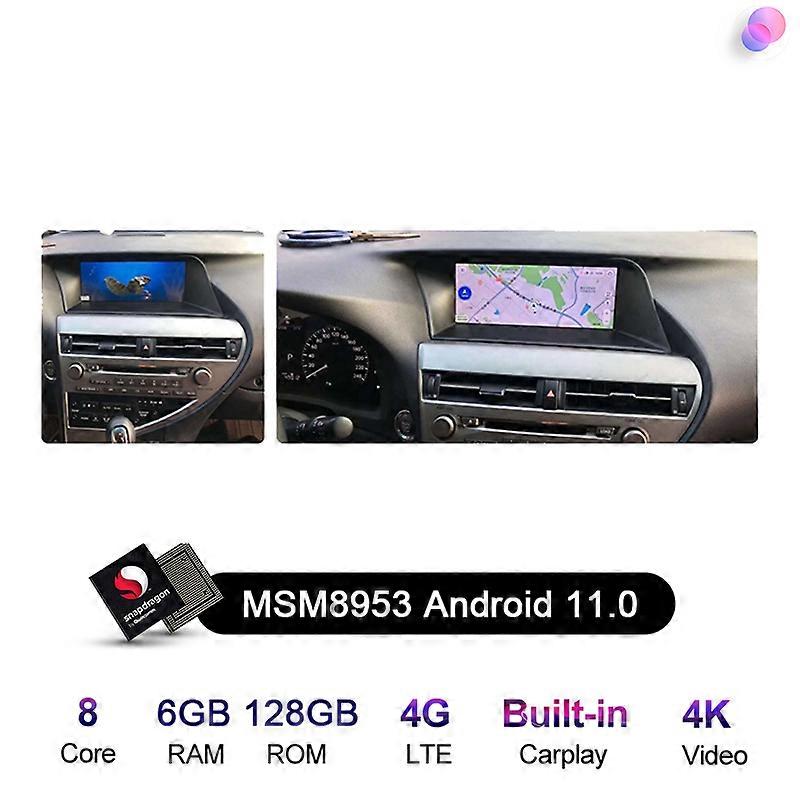 Redkid QLED Carplay 10.25 Android 12 Voiture Radio GPS Lecteur Multimédia stéréo Pour Lexus RX RX270