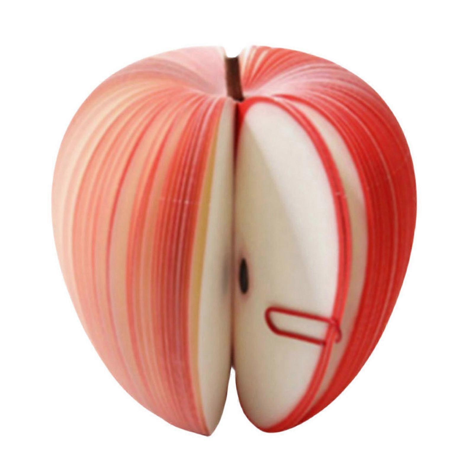 100 Pages Pear Shape Sticky Notes Fruit Shape Portable Scratch Paper Notepads Desk Decor Office Supplies Jikaix