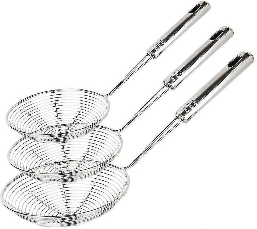 Spider Strainer Skimmer, 3stk sil øse rustfrit ståltråd