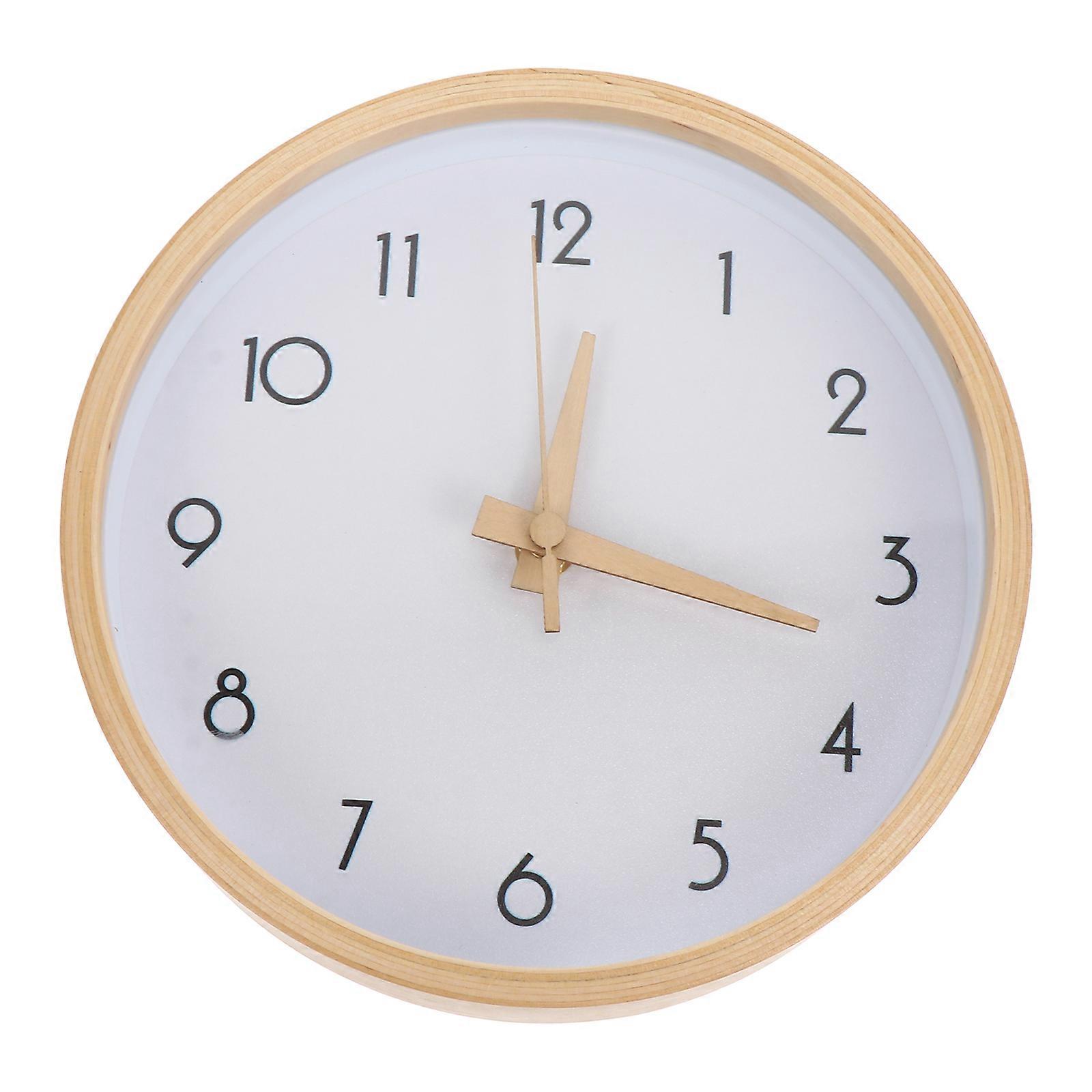 1pc 8-inch Decorative Round Wall Clock Wall Clock Home Ornament for Home
