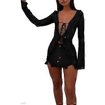 bridesmaid dress online stores Black Belted Beach Dress Small/Medium