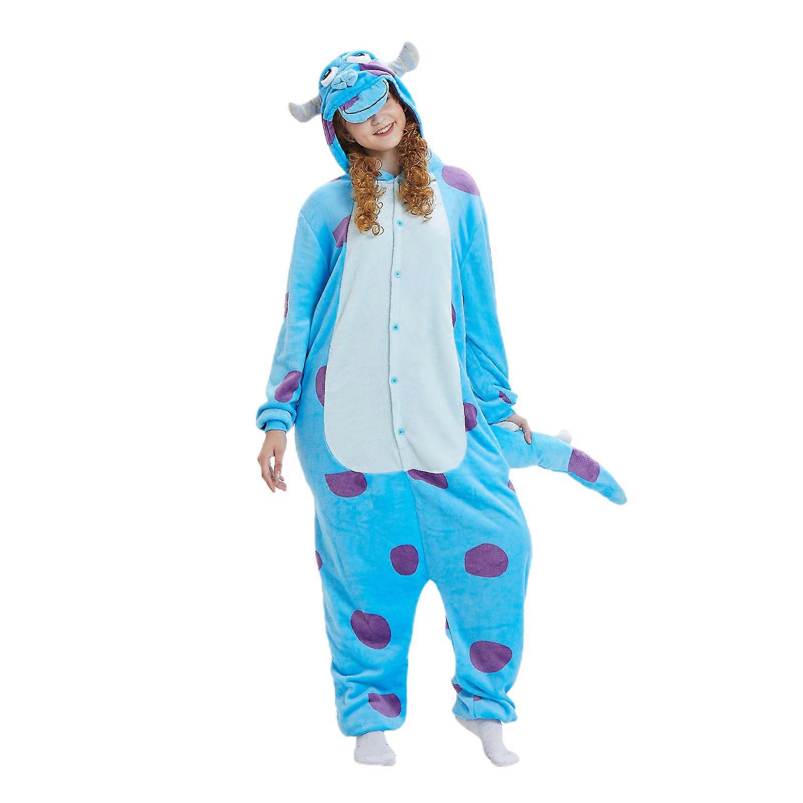 Fancy Erwachsene Cos Outfit Mike Sully Pyjamas Monster Pyjamas Cosplay