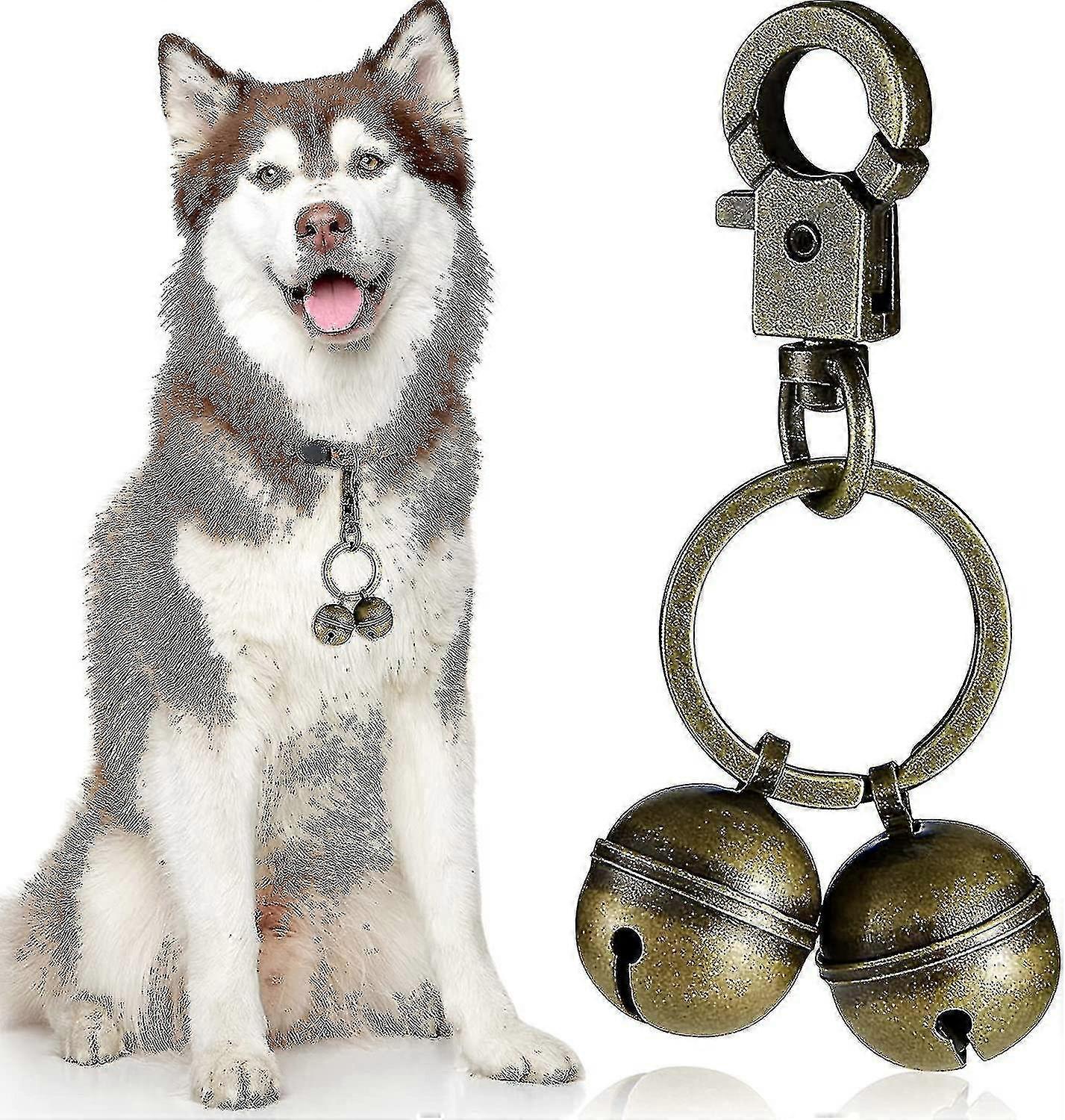 Extra Loud Pair Of Cat And Dog Bells Durable Brass Bells For Pets Collar Charm Pendant Bells