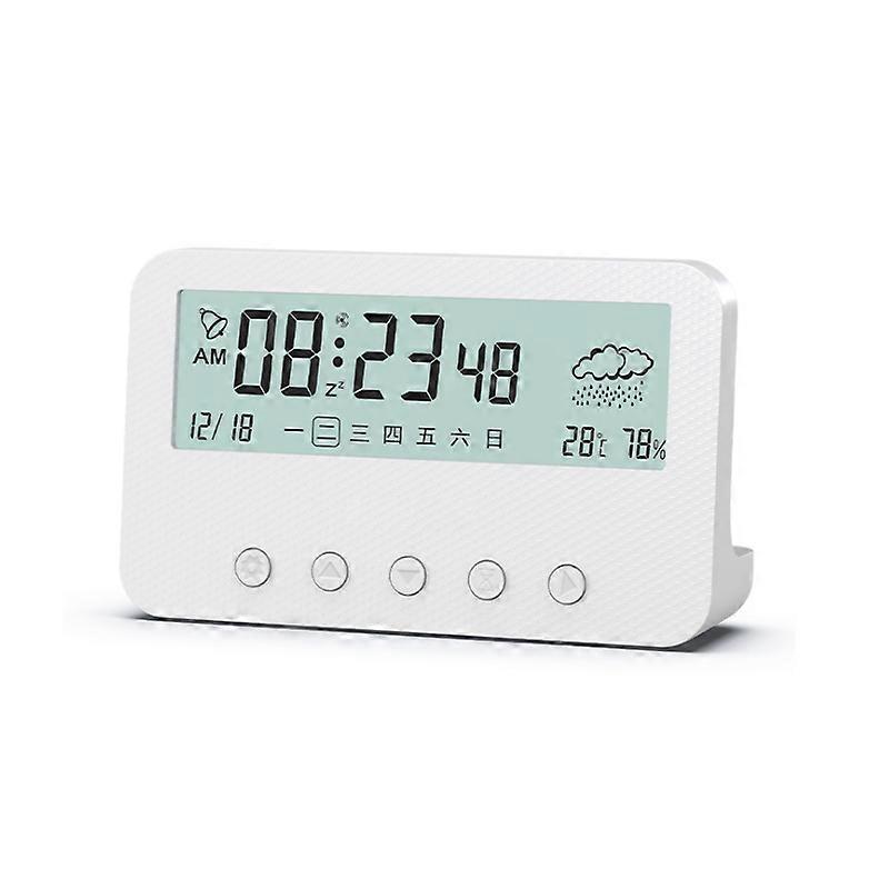 led small alarm clock luminous mute LED multi-function digital clock light with temperature