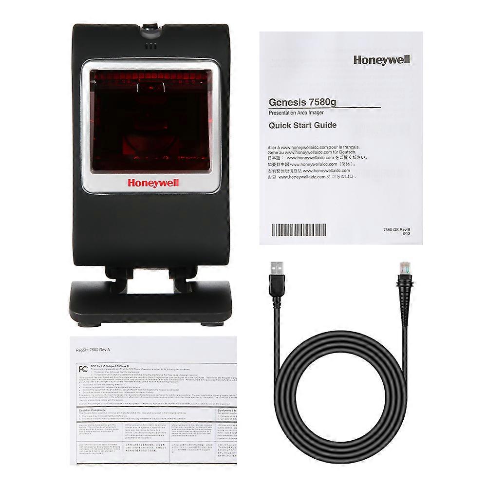 1D 2D Barcode Scanner Genesis MK7580-30B38-02-A Area-Imaging Desktop Code Reader met USB-kabel