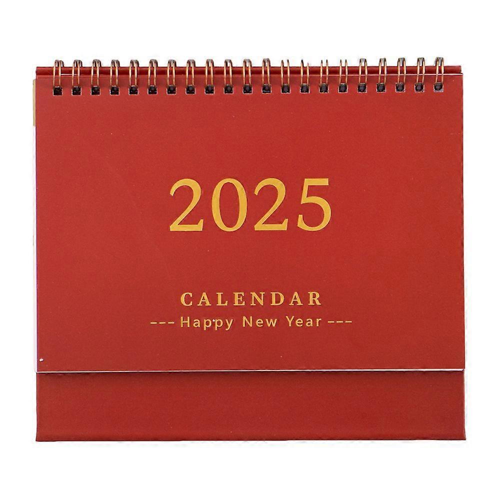 2025 Mini Desk Calendar Daily Planner Flip Calendar To-Do List Memo Pad Time Management Schedule Organizer for Office Home School