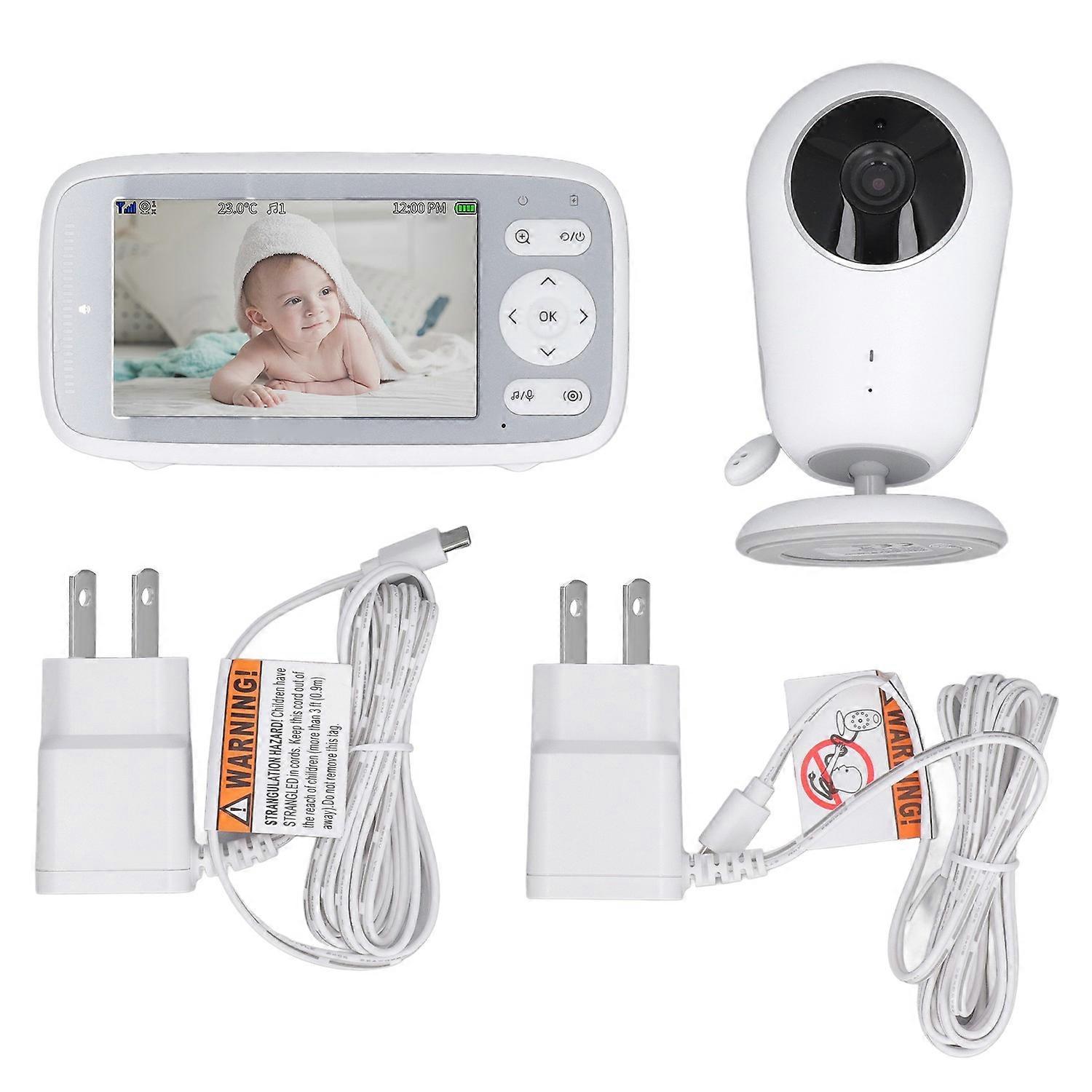 Baby Camera Wireless Room No WiFi 4in LCD for VOX Night Viewing 2 Way Talk Temp Sensor Lullabies 820