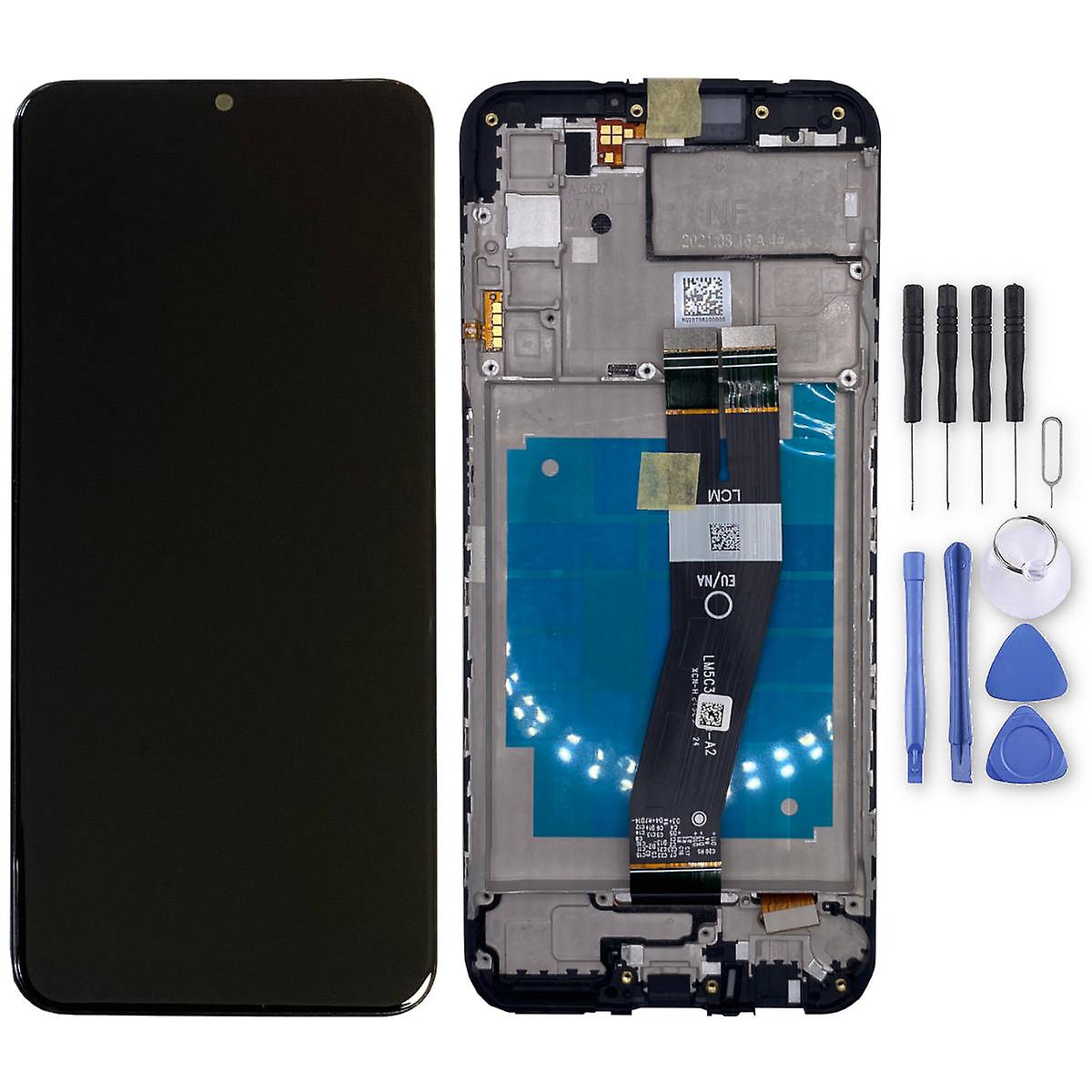 Samsung LCD Display for Galaxy A03s + Frame + Touch GH81-21233A Black Replacement