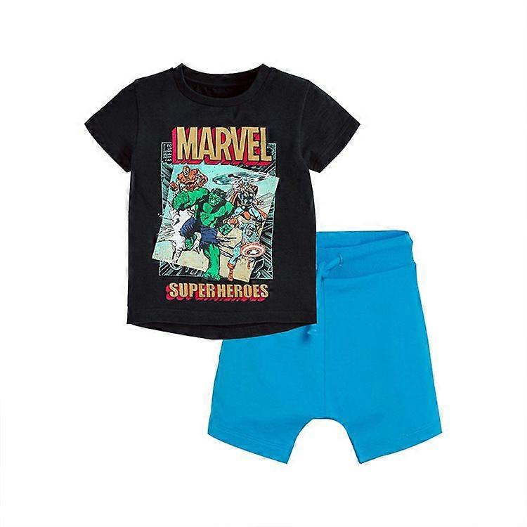Little Boy Kids Summer Outfits Shirt Short Sets