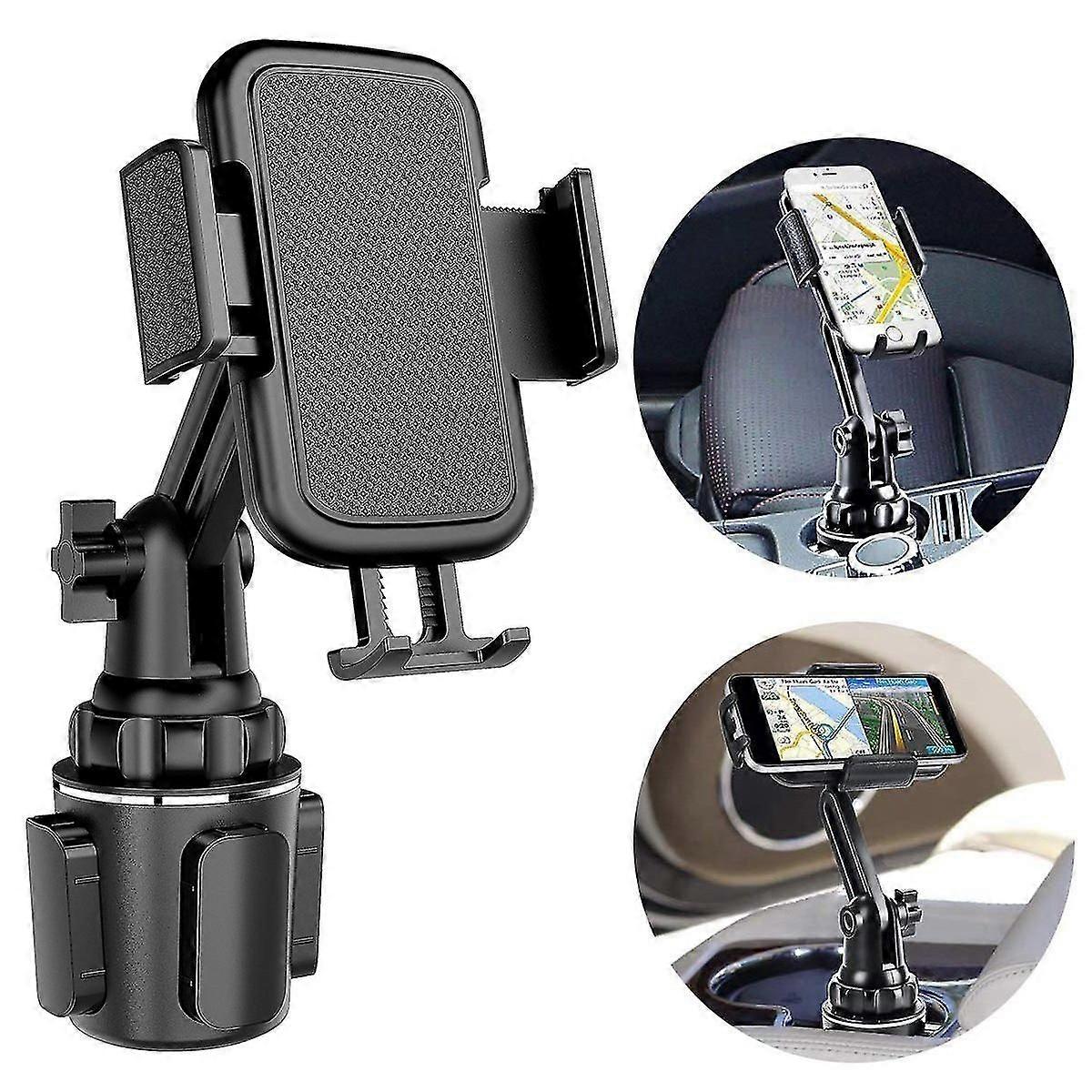 Phone Mount Universal Adjustable Cup Holder Cradle Car Mount With Flexible Long Ne,bla,6994