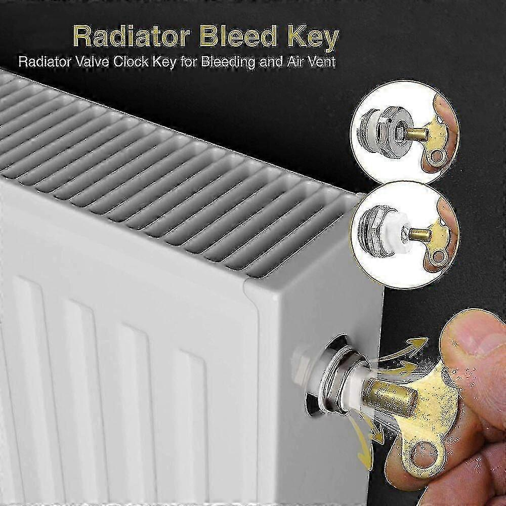 Radiator Plumbing Bleed Bleeding Key Keys Solid Brass For Venting Air Valve