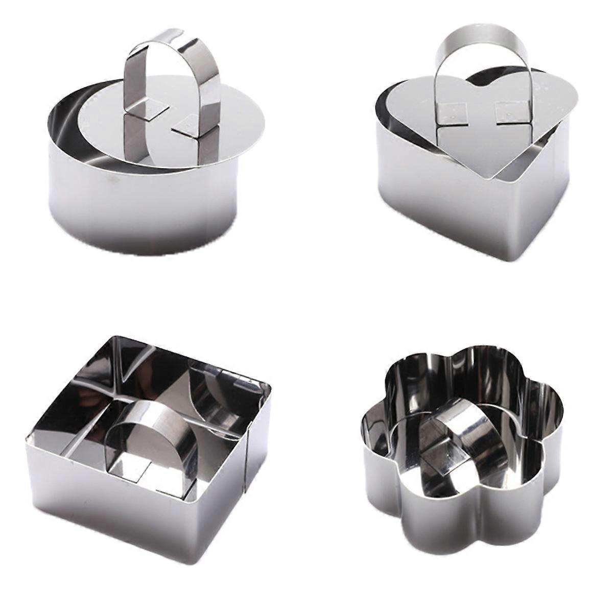 Star Cookie Mold, Round Cookie Cutter, Heart Shape, Mini Flower