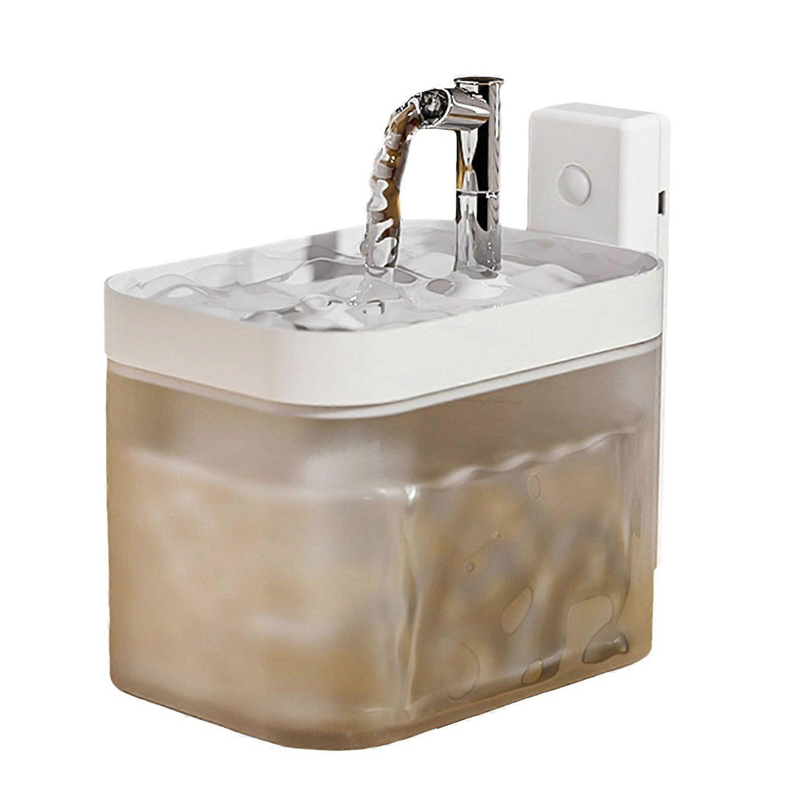 Wireless Cat Water Fountain 1.5L Automatic Pet Water Dispenser USB Rechargeable Cordless Waterer Ultra Quiet Motion Sensor Dog Drinking Fountain