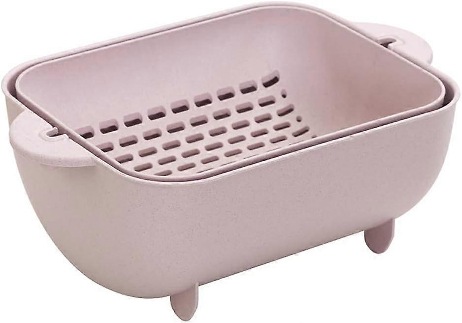 Double layer vegetable basket, stylish and modern design