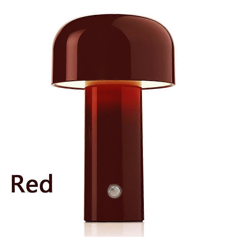 Italian Mushroom Table Lamp Portable Wireless Touch Rechargeable Night Lamp USB Desk Lamp Desktop Decoration Bedroom Night Light LXY