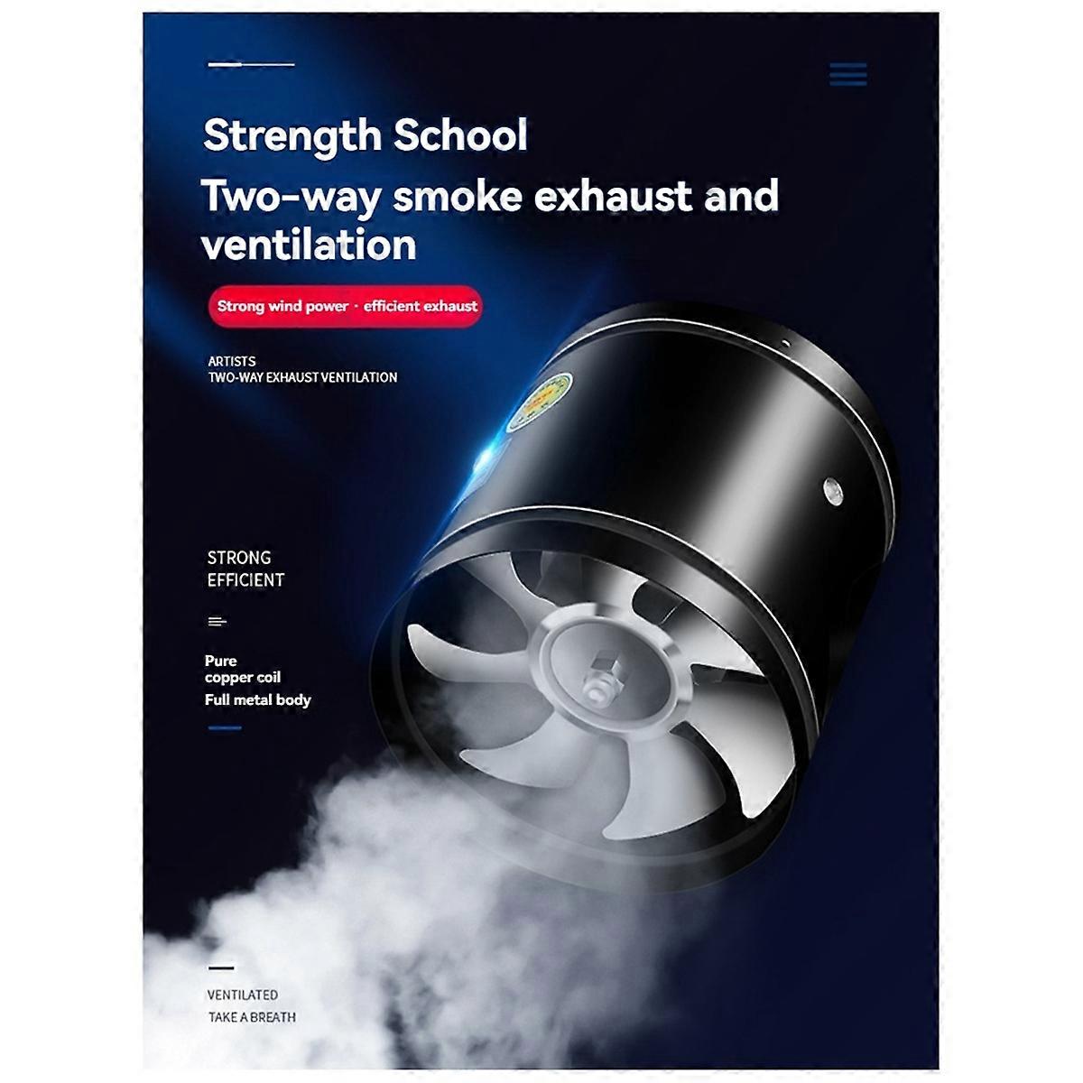 Low Decibel Quiet Voice Super Suction Draft Fan Pipeline Exhaust Ventilator Exhaust Fan Duct Ventilation Blower Fan 12In