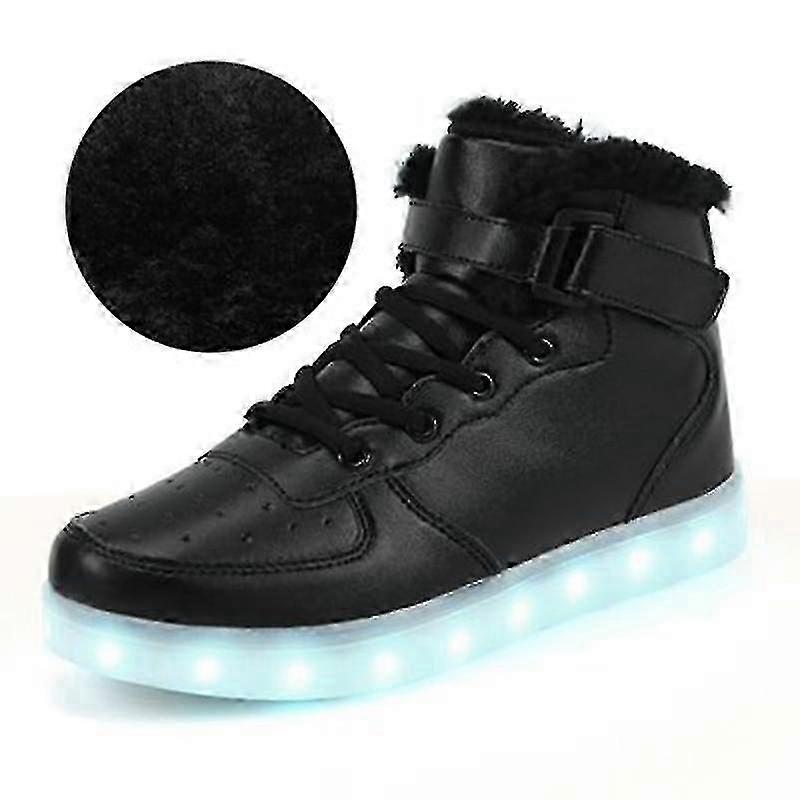 Barn Pojkar Flickor Cool Led Light Up Skor Lysande Blinkande Tränare Sneakers Gåva