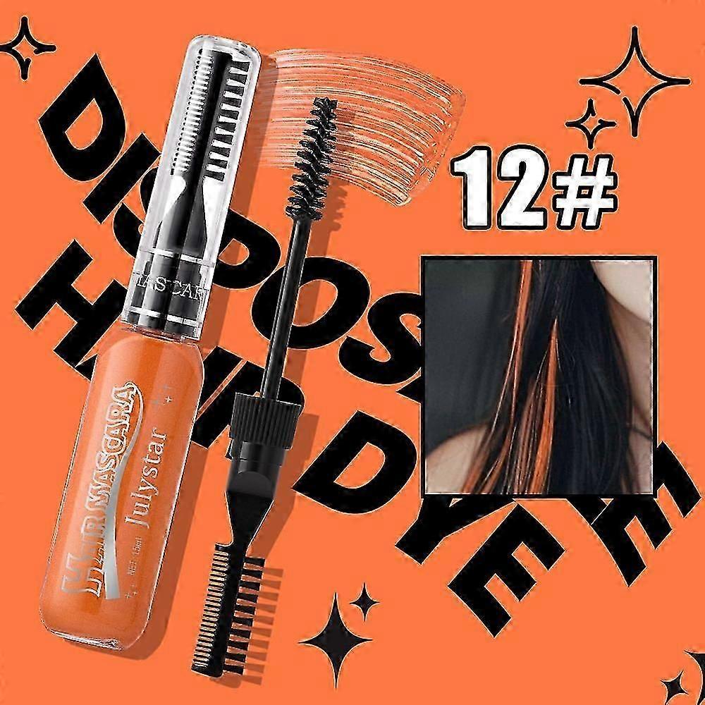 使い捨てのダブルヘアダイ、カラーハイライトダイ、多目的まつげと眉毛のヘアダイ、cosパーティーステージメイク染料コーム