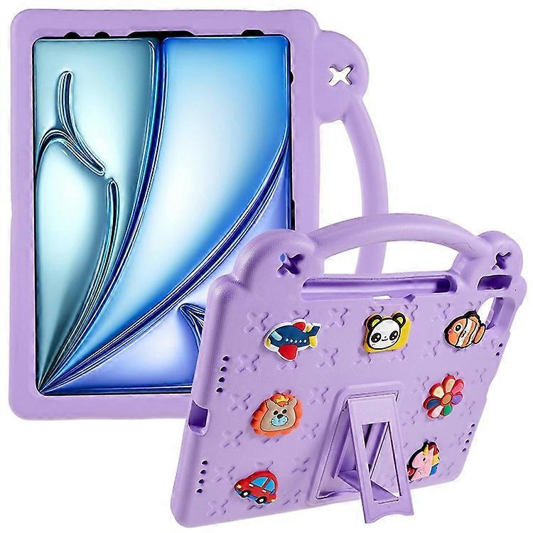 Compatible For iPad Air 11 (2024) Case Cartoon Patterns EVA Tablet Cover with Kickstand