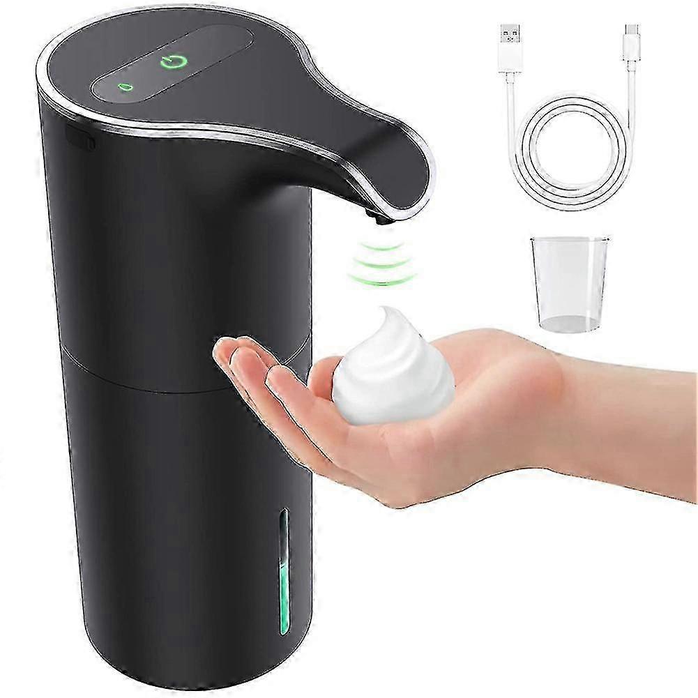 Automatic Soap Dispenser Black, Foam Soap Dispenser Rechargeable Non-contact Automatic Soap Dispens f54