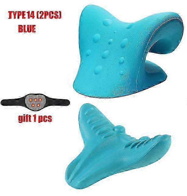Neck And Shoulder Relaxer Cervical Traction Device For TMJ Pain Relief And Cervical Spine Alignment Chiropractic Pillow Stretche