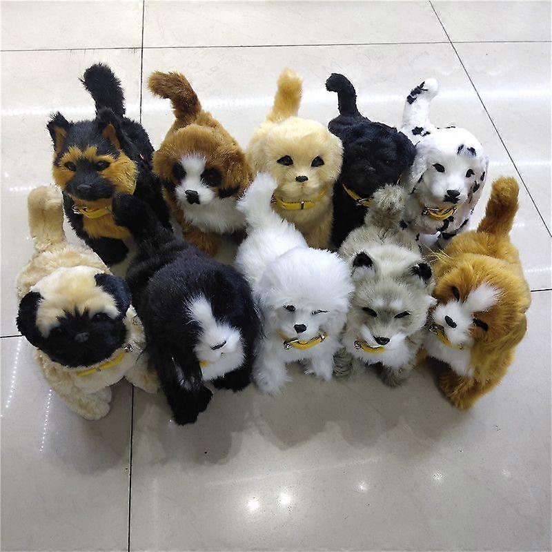 Mix#  Electric plush simulation induction walking dog light control toy new exotic touch simulation dog