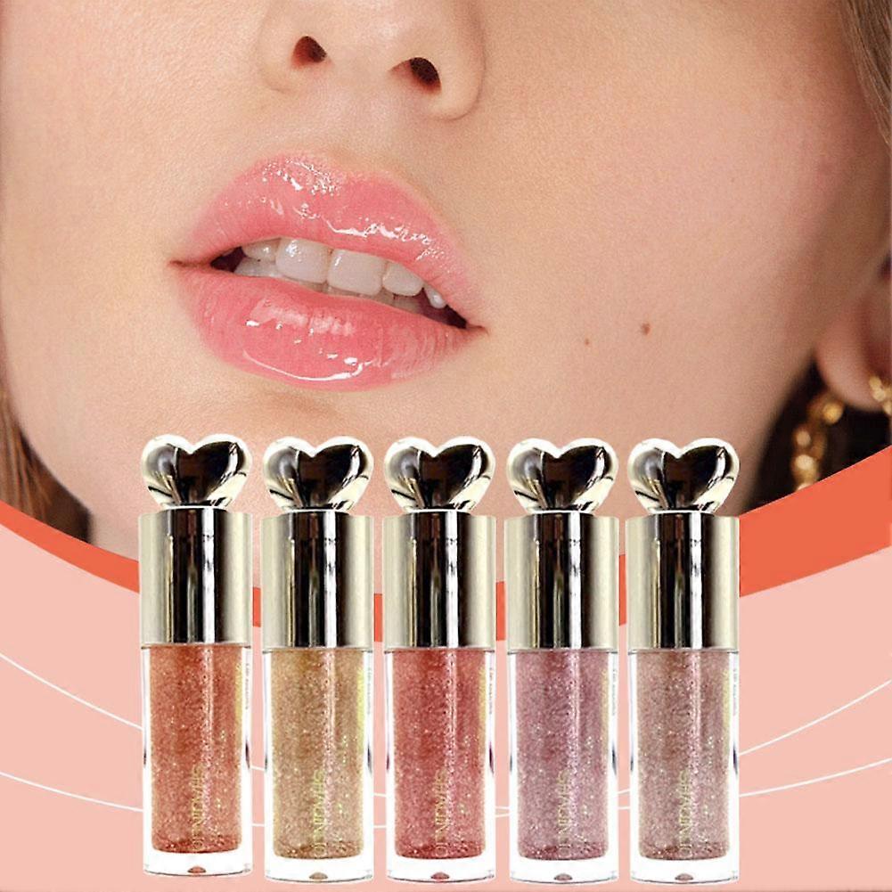 Moisturizing Plump and Sparkling Lip Gloss Mirror Water Lip Glaze Shimmer