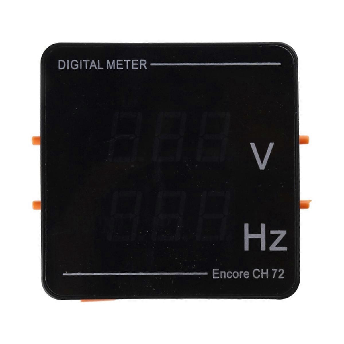Upgraded Digital Voltmeter Frequency Panel Voltage HZ-Tester AC50-500V 10-99.9HZ Red-Digits Display