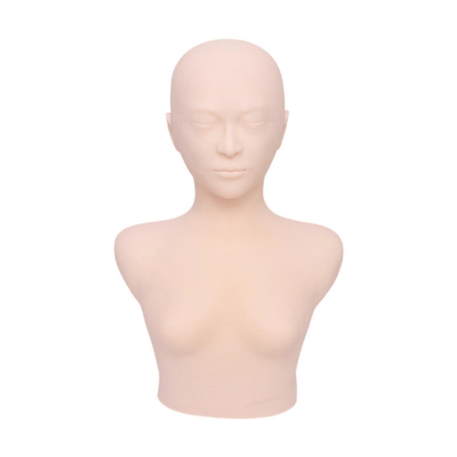 Massage Makeup Practice Mannequin Head Soft for Beauty Salon Makeup Practice