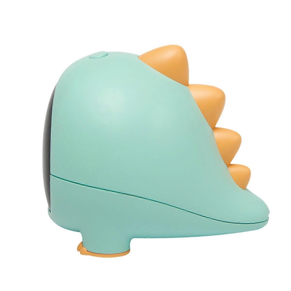 Cartoon Dinosaur Alarm Clock Multifunctional Rechargeable Table Clock Smart Control Digital Clock Green