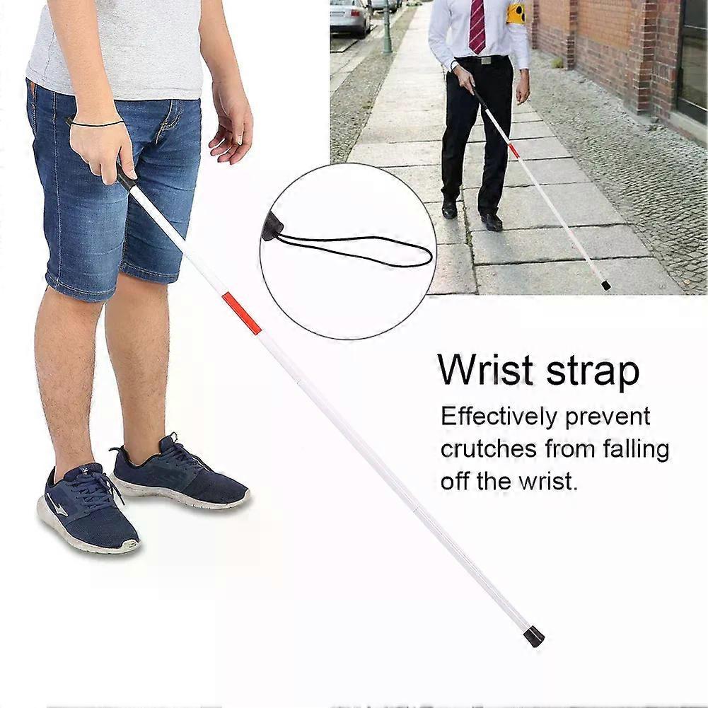 Folding Foldable Reflective Cane Crutch Portable Anti Shock Walking Stick Blind People Foldable Walking Stick Folding Cane