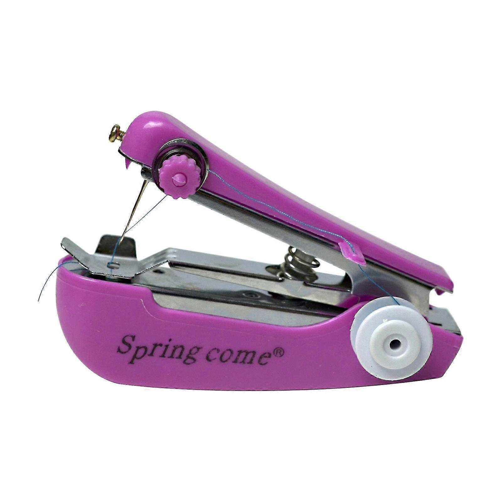 Handheld Mini Sewing Machine Automatic Cloth Feeding, Portable for Beginners & DIY Home Use