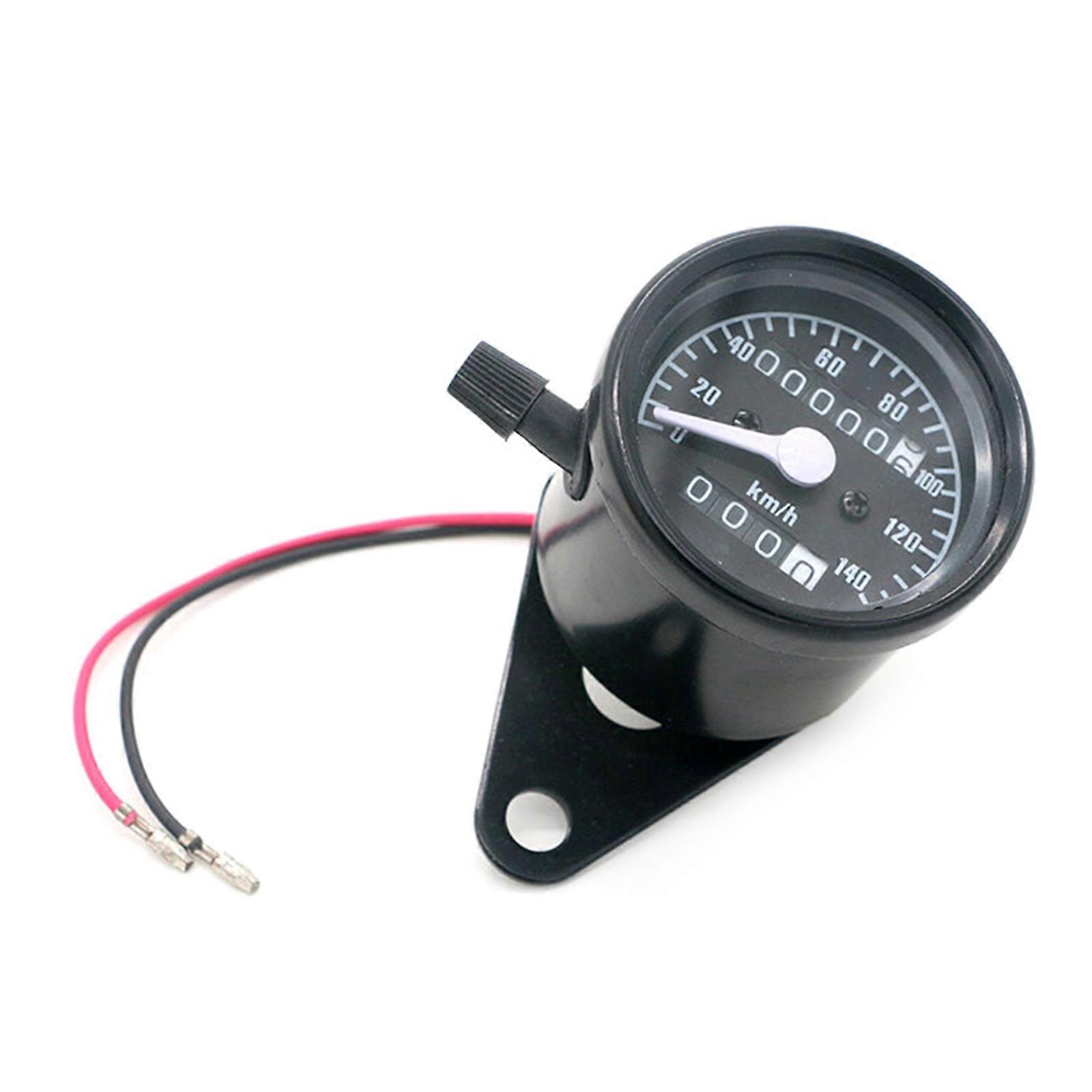 Metal Speedometer & Odometer Easy to Read Speedometer & Odometer Motorcycles Speedometer & Odometer Simple Installation  Black