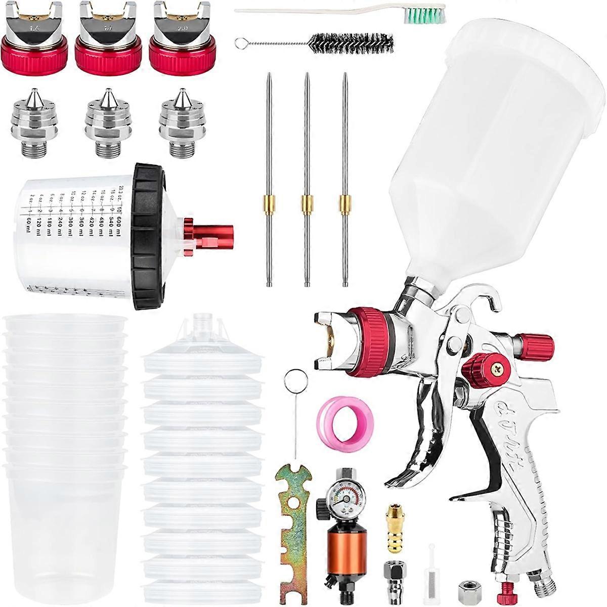 HVLP Air SprayGun Set for Furniture DIY Painting