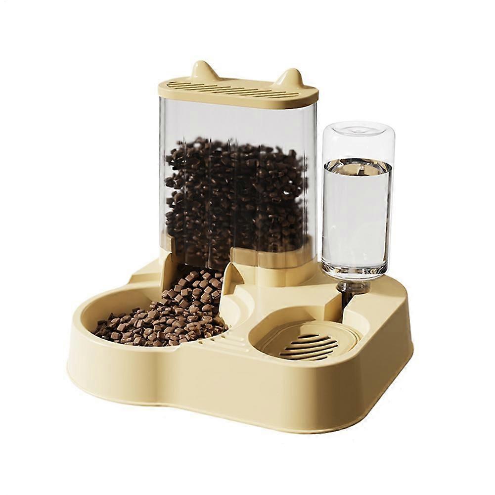 Hundefoderdispenser Automatisk anti-tippefoderdispenser Vandskål til katte