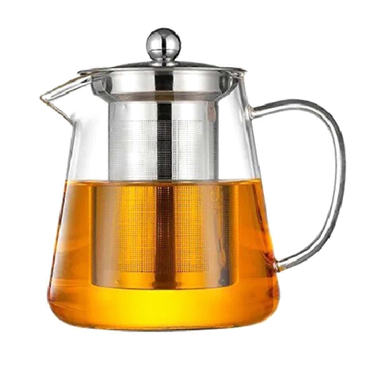 parent Glass Teapot, Including Stainless Steel Filter Liner, to High Temperatures,Suitable for