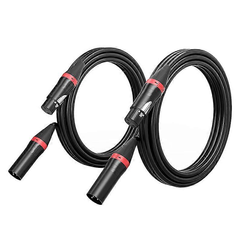 2 Pack 10 Ft XLR Microphone Cables, XLR Cable