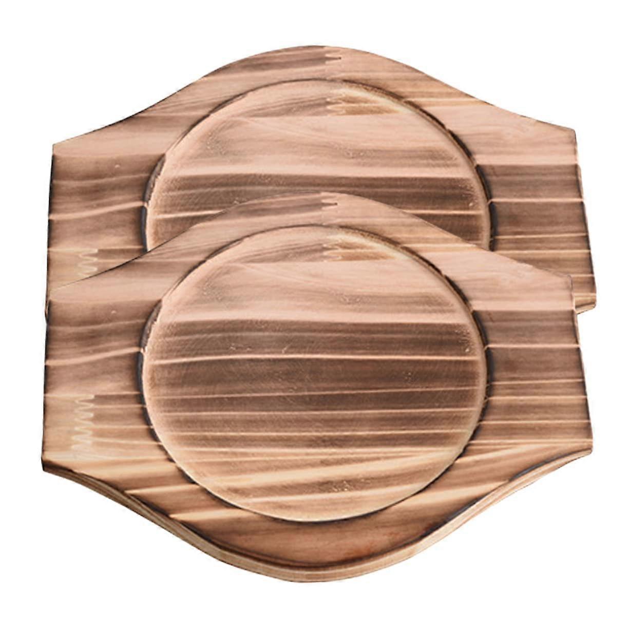 Wooden Pot Mats - 2 Pcs Multi-Function Wear-Resistant Reusable Tabletop Protector for Kitchen Use