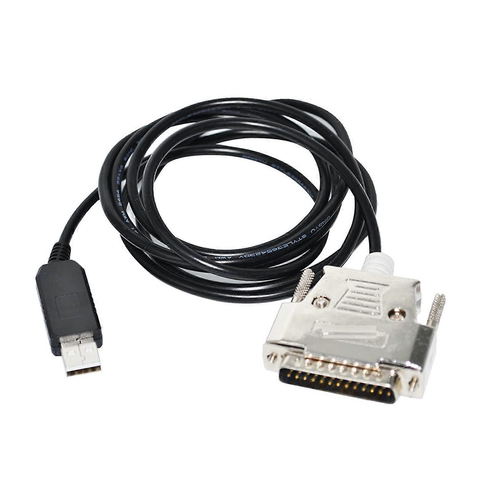 FT232RL USB RS232 D-SUB 25PIN DB25 Male Adapter Null Modem Serial Cable 1.8M for AMIGA Explorer to PC